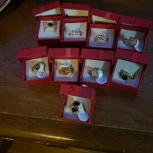 Wholesale Lots Mixed 20pcs Colors CZ Crystal Gold Plated Rhinestone $20 each